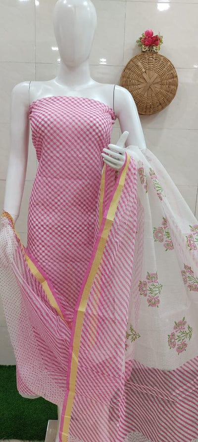 Pure Kota Cotton Lehriya Print Work Dress Material My Store Pure Kota Cotton Lehriya Print Work Dress Material My Store