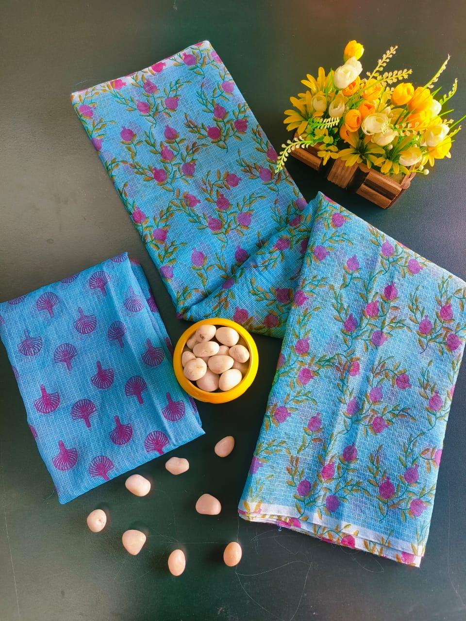 Blossom Breeze Kota Cotton Saree