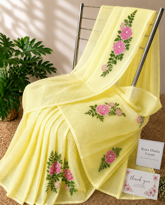 SUNSHINE ROSE KOTA DORIA SAREE