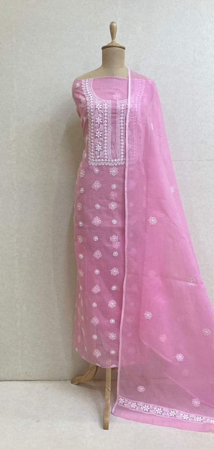 Pure Kota Cotton Embrodiery Work Dress Material