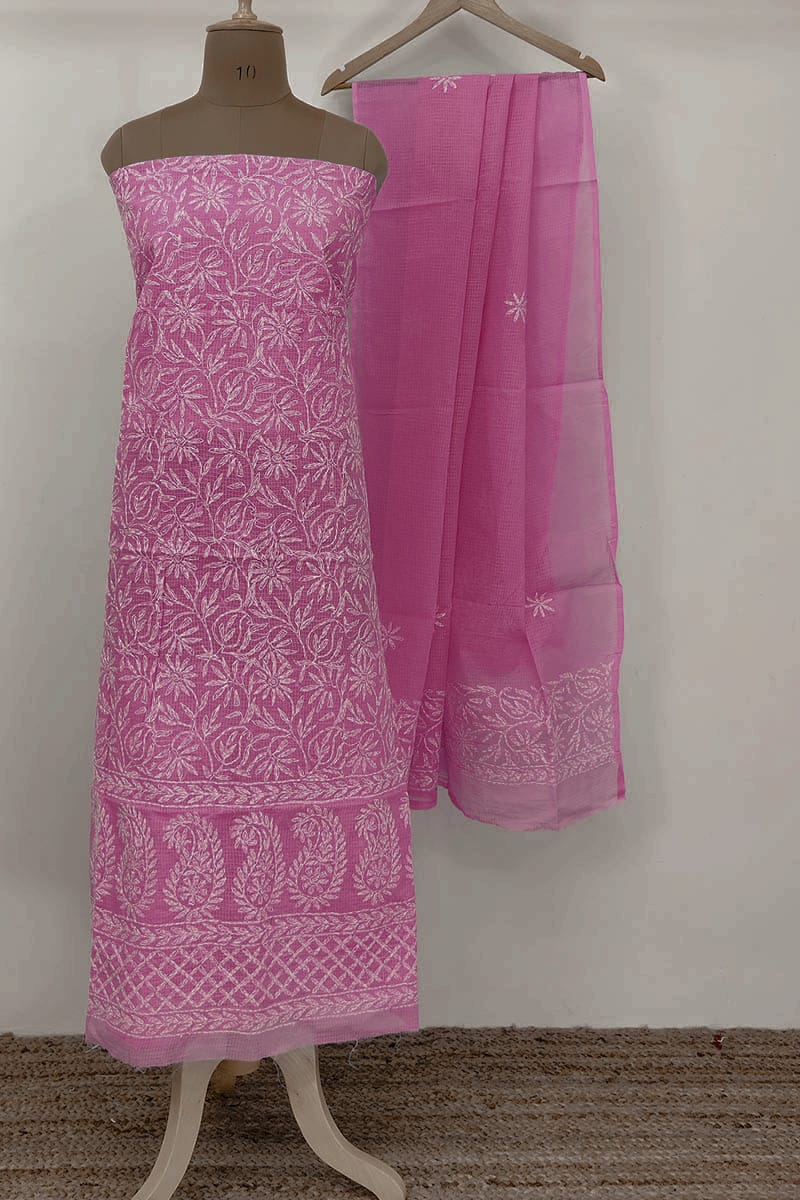 Pure Kota Cotton Embrodiery Work Dress Material