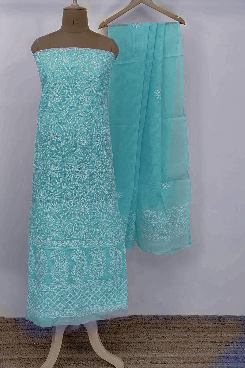 Pure Kota Cotton Embrodiery Work Dress Material