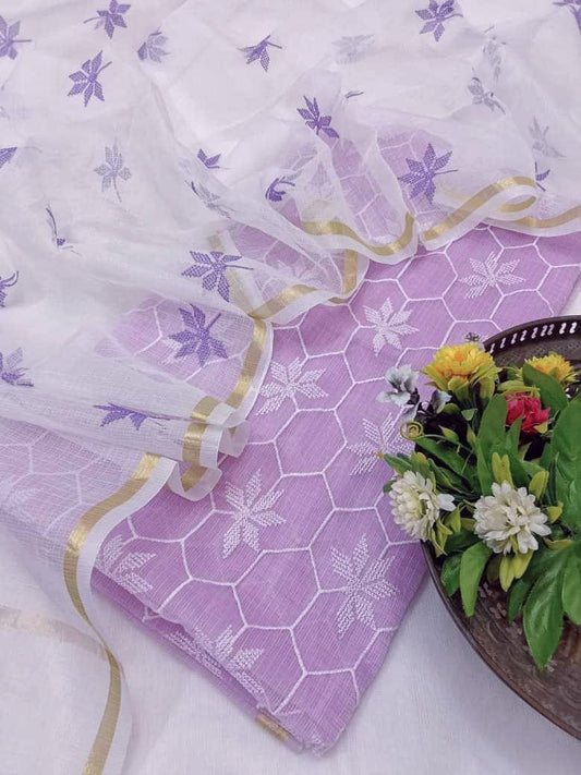 kota cotton dress materials online Pure Kota Cotton Hand Painting Work Dress Material with Bottom My Store