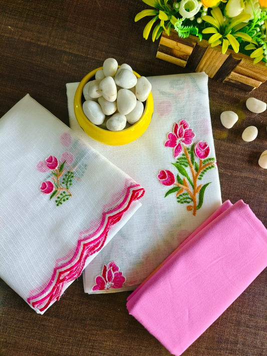 Suhani Kota Cotton Dress material with Bottom