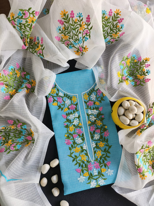Mehak Kota Doria Cotton Dress Material